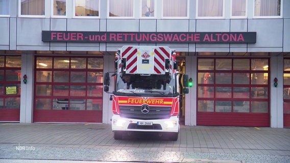 Ein Feuerwehrauto fährt zu einem Einsatz. © Screenshot 