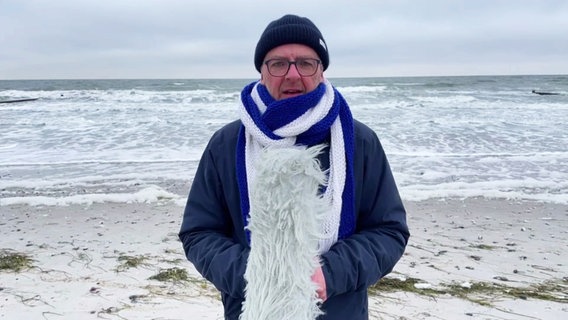 Stefan Kreibohm präsentiert das Wetter. © Screenshot 