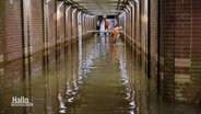 Ein überfluteter Tunnel. © Screenshot 