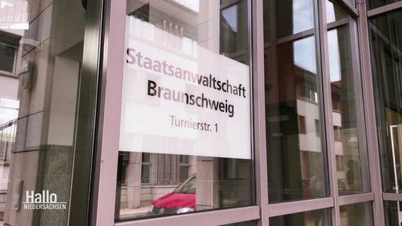 Der Eingang der Staatsanwaltschaft Braunschweig © Screenshot 