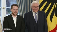 Moritz Dietzsch mit Bundespräsident Frank Walter Steinmeier. © Screenshot 