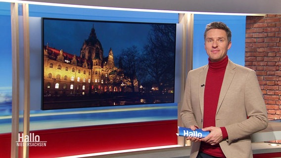 Arne-Torben Voigts moderiert Hallo Niedersachsen. © Screenshot 