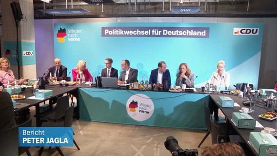 Der Bundesvorstand der CDU in Hamburg. © Screenshot 