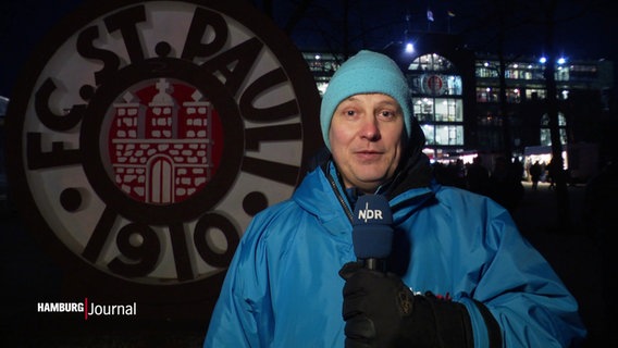 Sebastian Rieck berichtet vom Siel St. Pauli gegen Eintracht Frankfurt. © Screenshot 