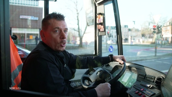 Busfahrer Michel Schwartz. © Screenshot 