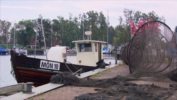 Hafen von Mökebude im Kreis Vorpommern-Greifswald © Screenshot 