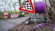 Glasfasernetz-Baustelle bei Itzstedt. (extra 3 vom 16.01.2025 im Ersten) © NDR 