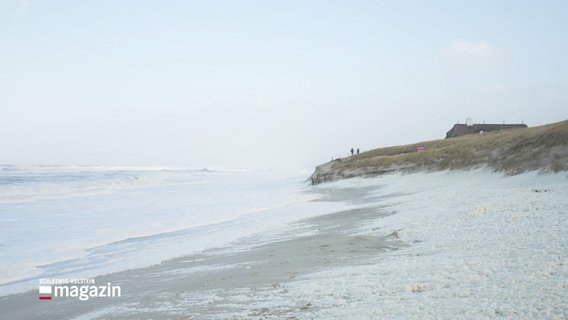 Ein Strandabschnitt auf Sylt. © Screenshot 