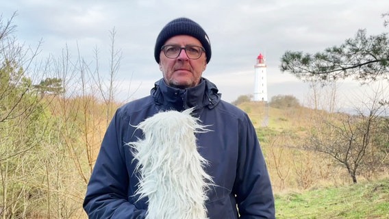 Die Wettervorhersage von Stefan Kreibohm vom NDR Wetterstudio auf Hiddensee. © Screenshot 