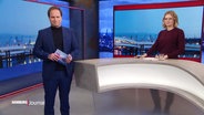 Christian Buhk und Merlin van Rissenbeck moderieren das Hamburg Journal 18.00. © Screenshot 