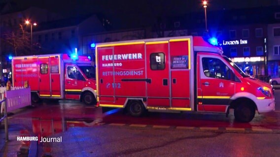 Mehrere Krankenwagen, Rettungsdienst der Feuerwehr. © Screenshot 