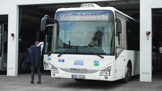 Ein Bus der Mecklenburg-Vorpommerschen Verkehrsgesellschaft (MVVG). © Screenshot 