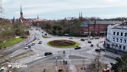 Der Kreisverkehr, Lindenteller, in Lübeck. © Screenshot 