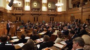 Die Bürgerschaft debattiert im Hamburger Rathaus. © Screenshot 