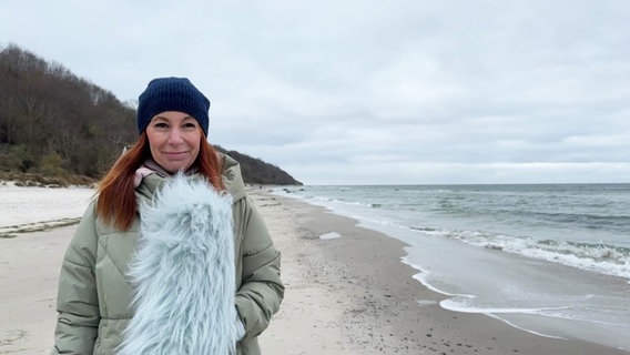 Michaela Koschak präsentiert das Wetter für Mecklenburg-Vorpommern © Screenshot 