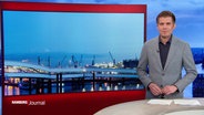 Carl-Georg Salzwedel moderiert das Hamburg Journal 18.00. © Screenshot 