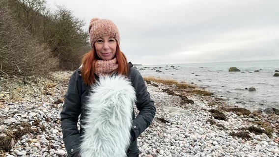 Michaela Koschak präsentiert das Wetter für Mecklenburg-Vorpommern © Screenshot 