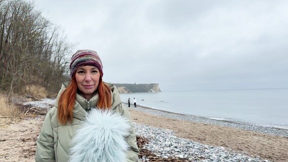 Michaela Koschak präsentiert das Wetter für Mecklenburg-Vorpommern © Screenshot 