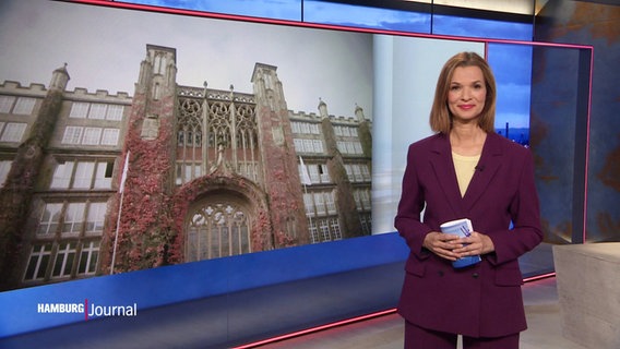 Julia-Niharika Sen moderiert das Hamburg Journal. © Screenshot 