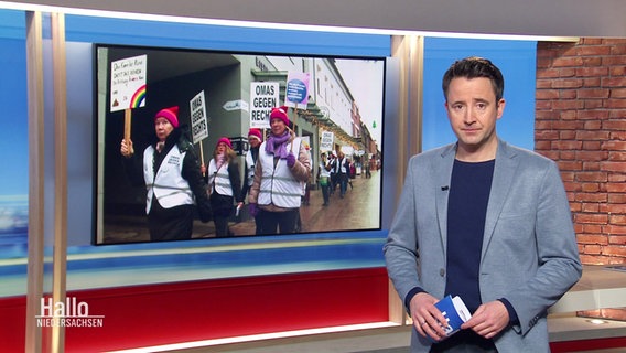 Jan Starkebaum moderiert Hallo Niedersachsen. © Screenshot 