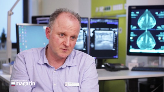 Prof. Fritz Schäfer, Leiter des Mammazentrum am UKSH Kiel, spricht über die Chancen durch KI bei der Brustkrebsfrüherkennung. © Screenshot 