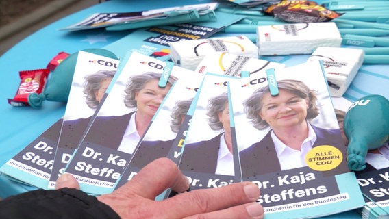 Wahlwerbung für Kaja Steffens von der CDU. © Screenshot 