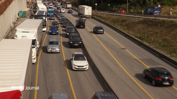 Stau auf der Autobahn. © Screenshot 