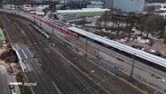 Der neue S-Bahnhof Diebsteich aus der Luft betrachtet. © Screenshot 