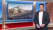 Moderator Jan Starkebaum im Studio von Hallo Niedersachsen. © Screenshot 