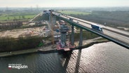 Baustelle der Rader Hochbrücke. © Screenshot 