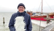 Stefan Kreibohm moderiert das Wetter von der Insel Hiddensee. © Screenshot 