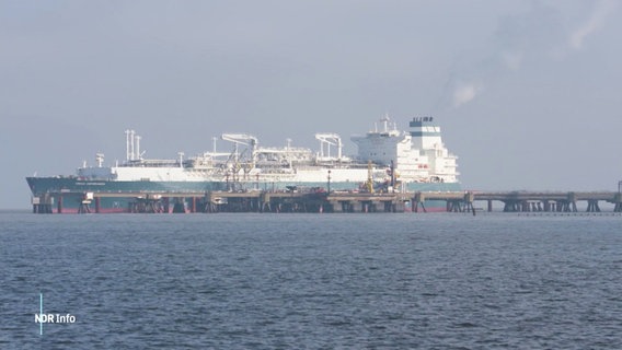 Ein LNG-Terminal in Wilhelmshaven. © Screenshot 