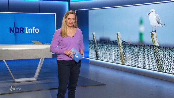 Juliane Möcklinghoff moderiert NDR Info um 17:00. © Screenshot 