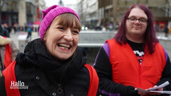 Heidi Reichinnek, Spitzenkandidatin Die Linke. © Screenshot 