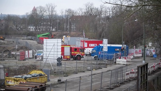 Gelände, auf dem in Osnabrück eine Bombe aus dem zweiten Weltkrieg entschärft wird. © Screenshot 