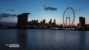 Die Skyline von Singapur. © Screenshot 