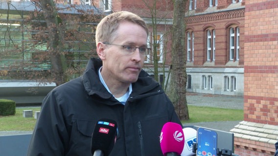 Der schleswig-holsteinische Ministerpräsident Daniel Günther im Interview. © Screenshot 