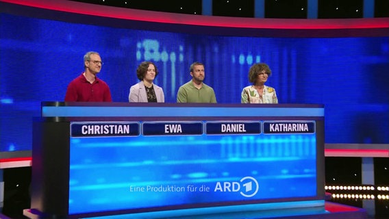 Die vier Kandidatinnen und Kandidaten: Christian, Ewa, Daniel und Katharina. © Screenshot 