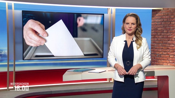 Tina Hermes moderiert das Niedersachsen Magazin um 18 Uhr. © Screenshot 