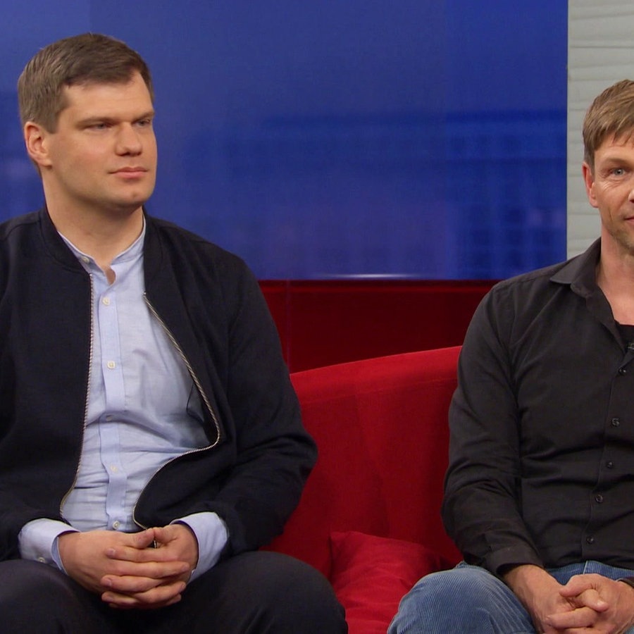 Steffen Dobbert und Ulrich Thiele zu Gast auf dem Roten Sofa © Screenshot 