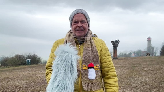 Thomas Globig mit dem Wetter von der Insel Hiddensee. © Screenshot 