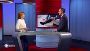 Vera Cordes im Gespräch mit Prof. Florian Langer. © Screenshot 