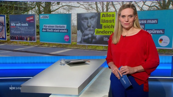 Juliane Möcklinghoff moderiert NDR Info. © Screenshot 