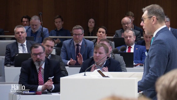 Der ukrainische Botschafter Oleksii Makieiev im niedersächsischen Landtag. © Screenshot 