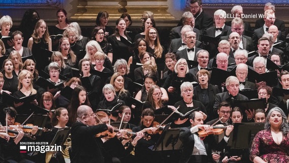 Sänger*innen eines Chors singen in der Carnegie Hall. © Screenshot 