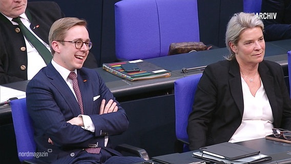 CDU-Abgeordneter Philipp Amthor im Bundestag. © Screenshot 