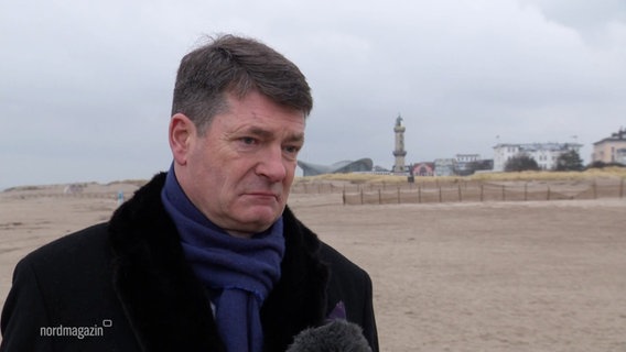 Axel Tolksdorff, Vorsitzender des Orsbeirats Warnemünde / Diedrichshagen. © Screenshot 