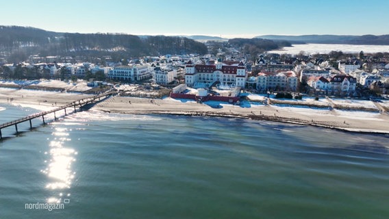 Strand und Promenade des Ostseebad Binz. © Screenshot 