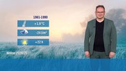 Stefan Laps präsentiert das Wetter. © Screenshot 