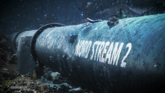 Ein Rohr der Nord Stream 2 Pipeline © Screenshot 